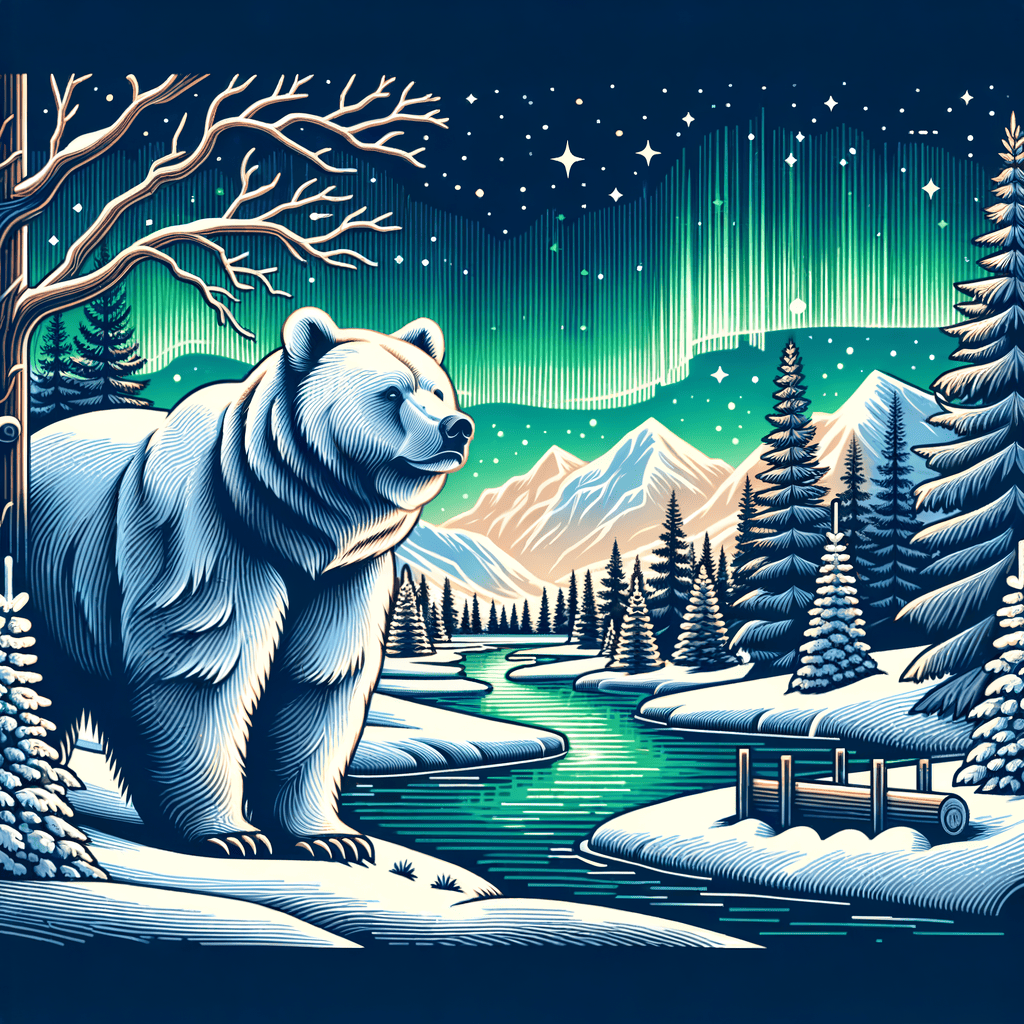 Majestic Winter Bear